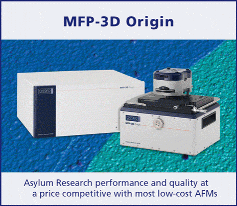 Atomic force microscopy: MFP-3D Family of AFMS